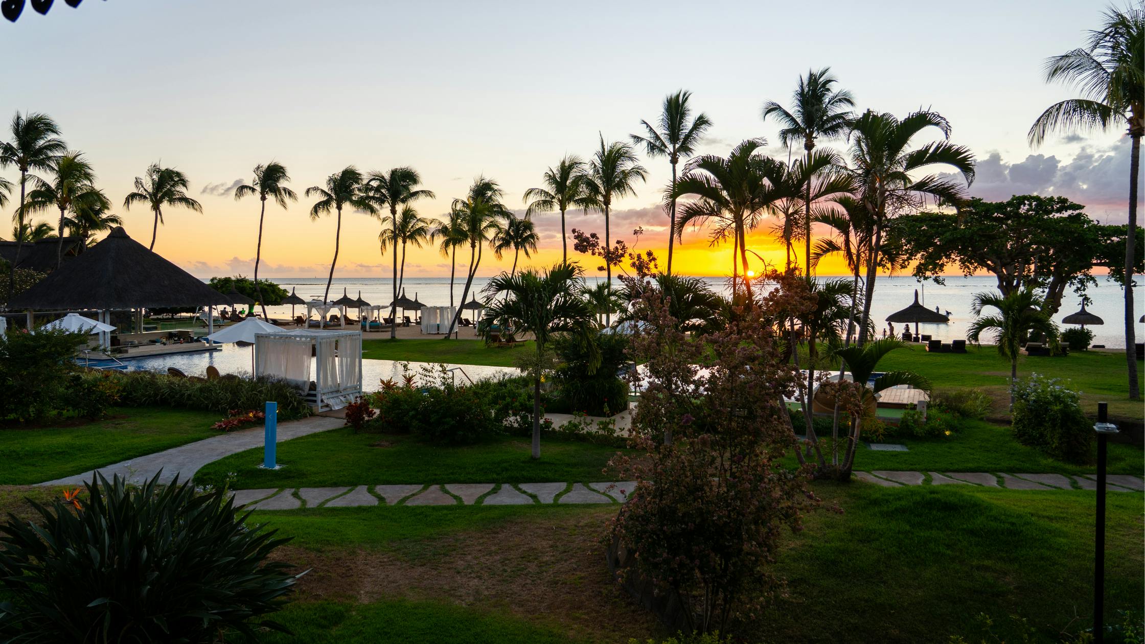 Enjoy a Sunset Dinner at a Beachfront Resort